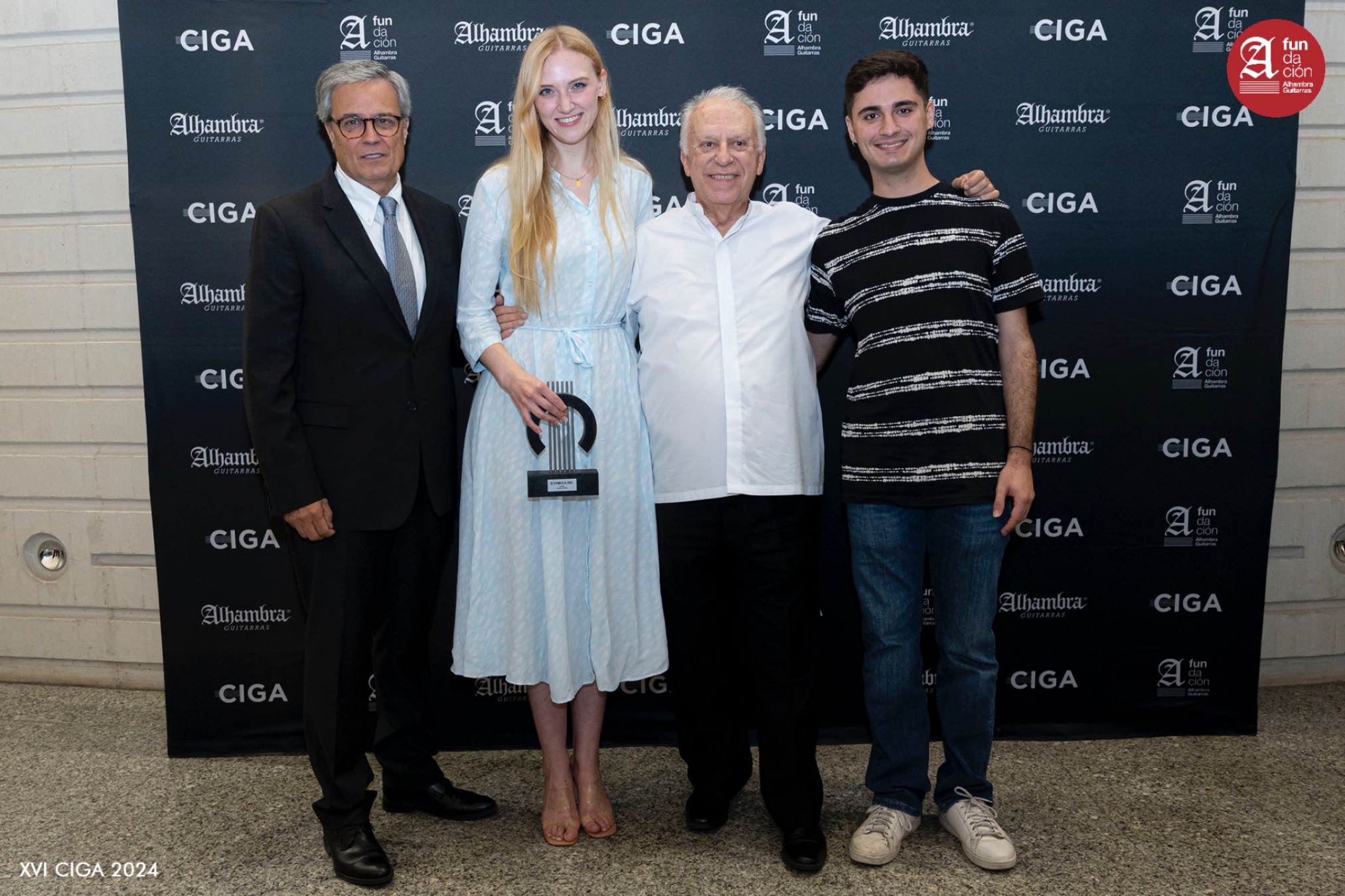 José Botella, Julia Trintschuk, Pepe Romero y Ausiàs Parejo ganador del CIGA 2022