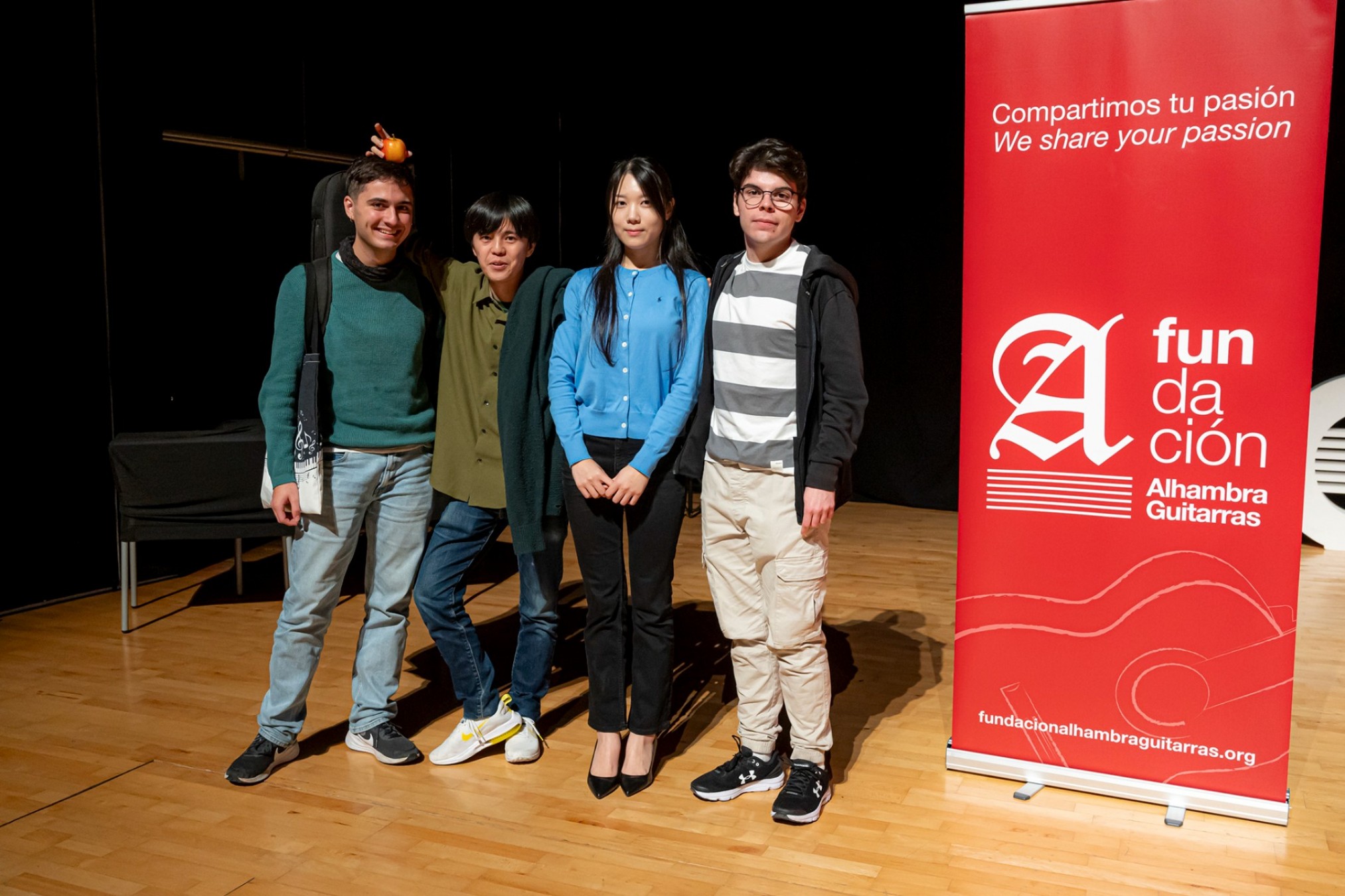 Ausiàs Parejo, Sohta Nakabayashi, Hayoung Lee y John Edwin Tangarife