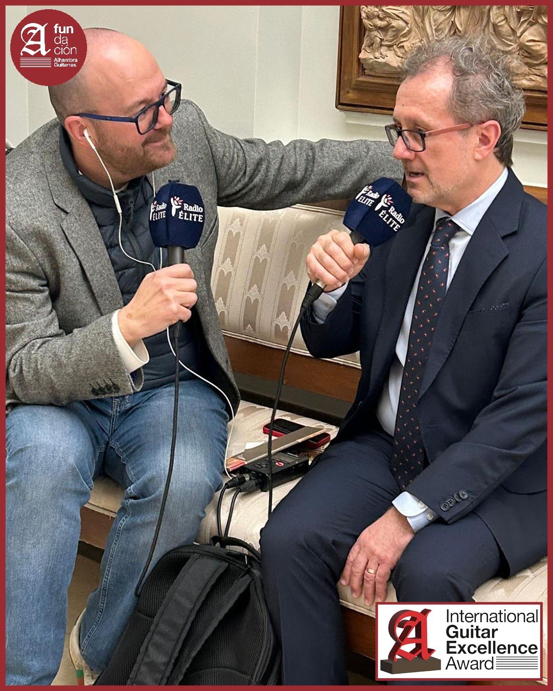 José Luis Ruiz del Puerto, Director de la Fundación Alhambra Guitarras en una entrevista para Radio Élite.
